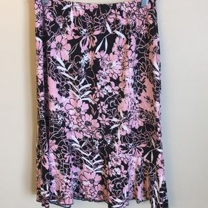 Pink Floral Skirt